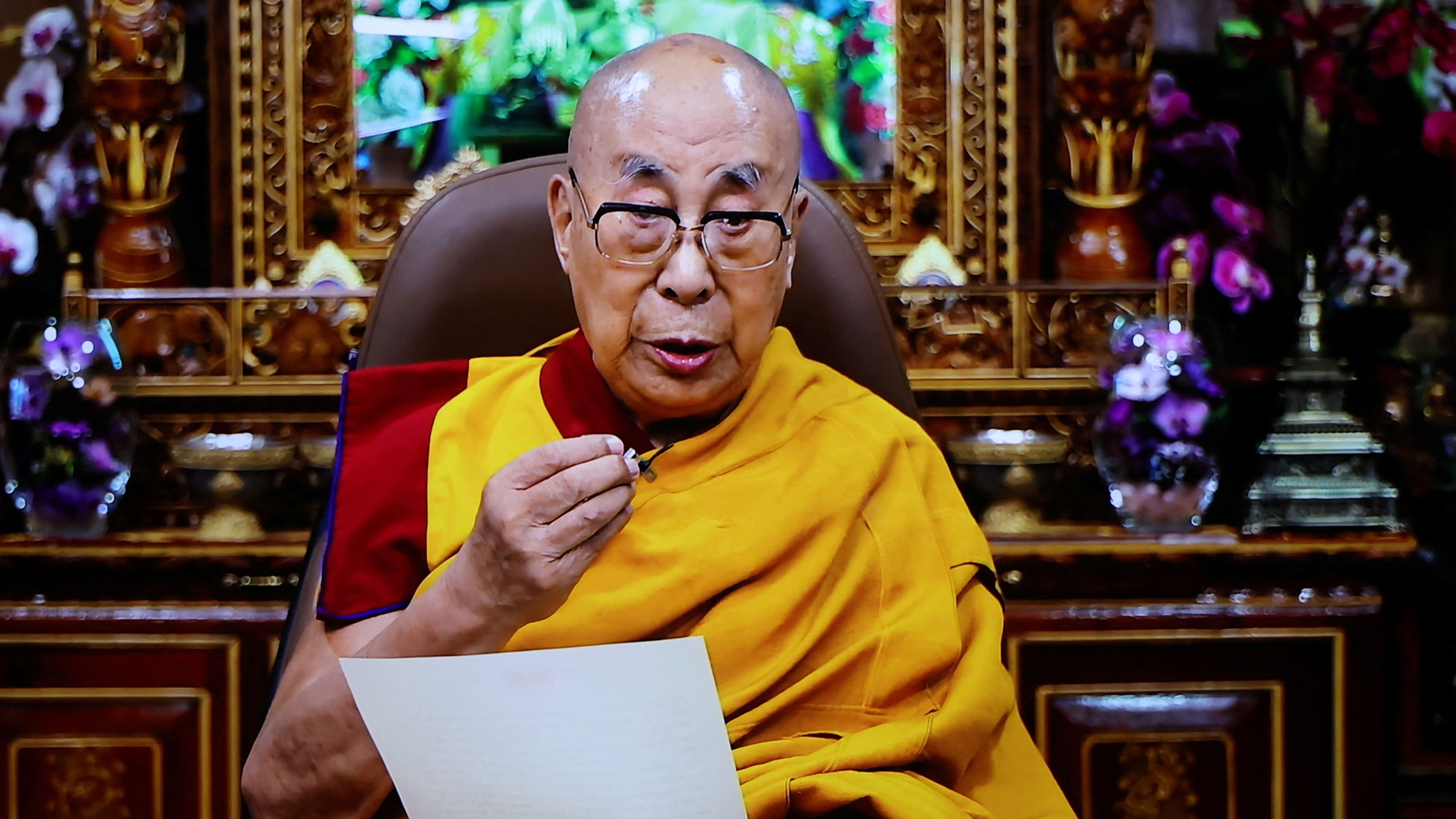 Dalai Lama says his office has 'sole authority' to name successor