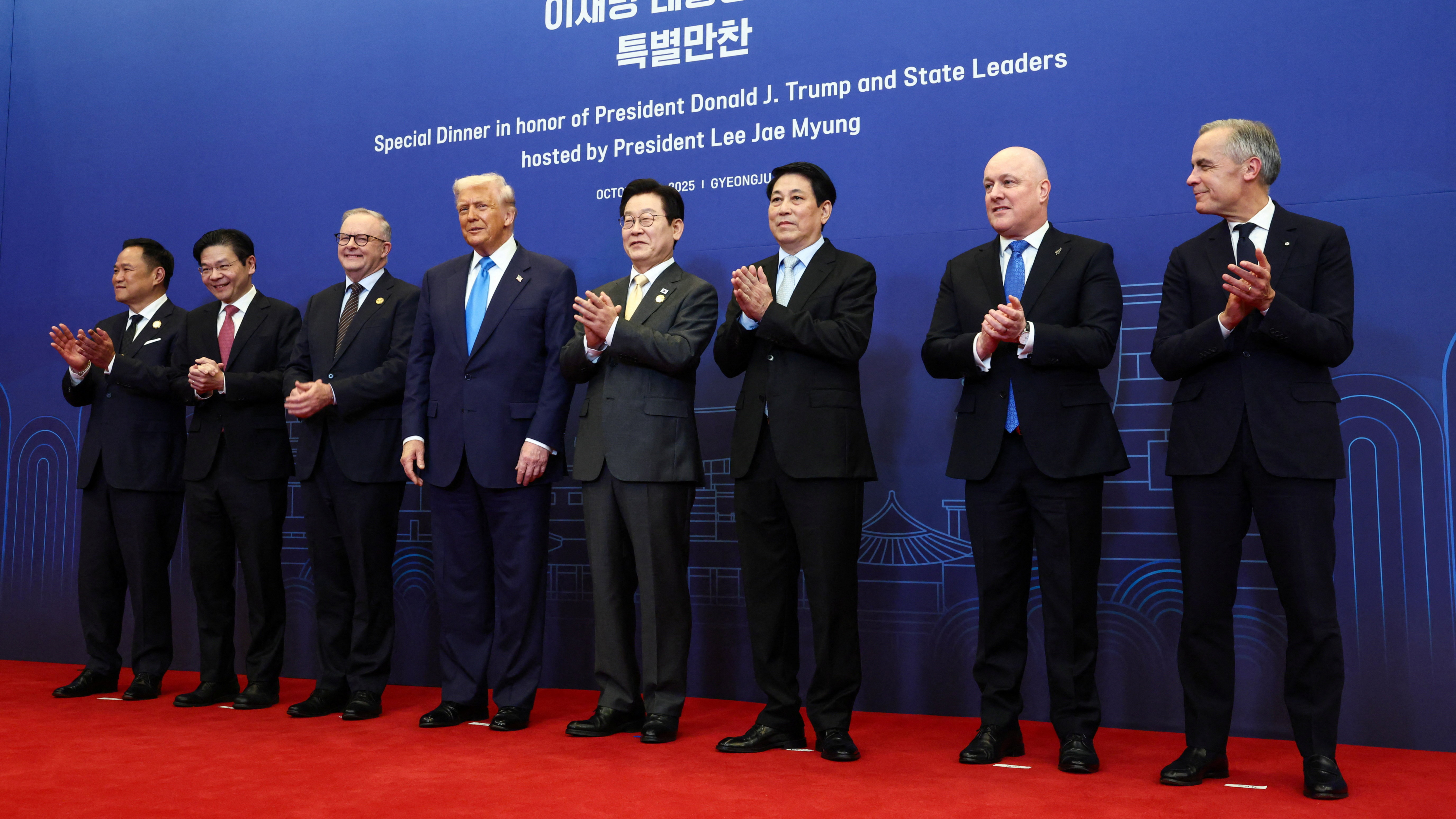 South Korea's APEC live: Lee hosts banquet on eve of Trump-Xi